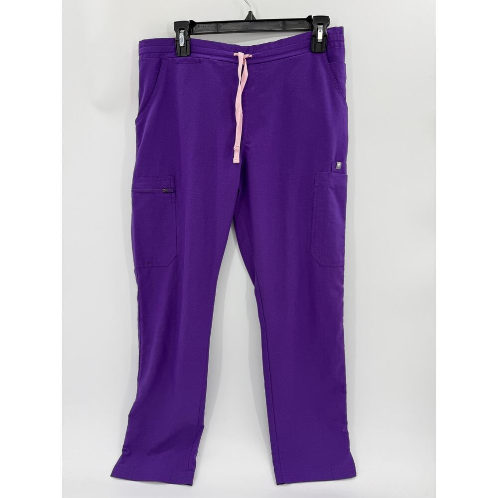 FIGS Scrub Pants Yola Skinny Cargo Womens Size MP Purple Straight Leg TW2000P